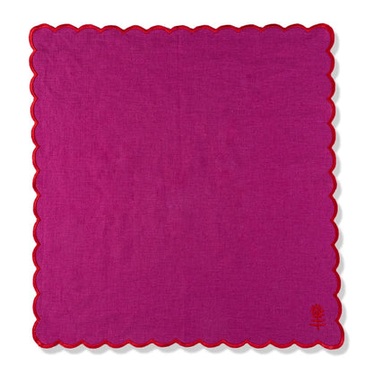 Icon Linen Napkins S/4 - Plum + Cherry
