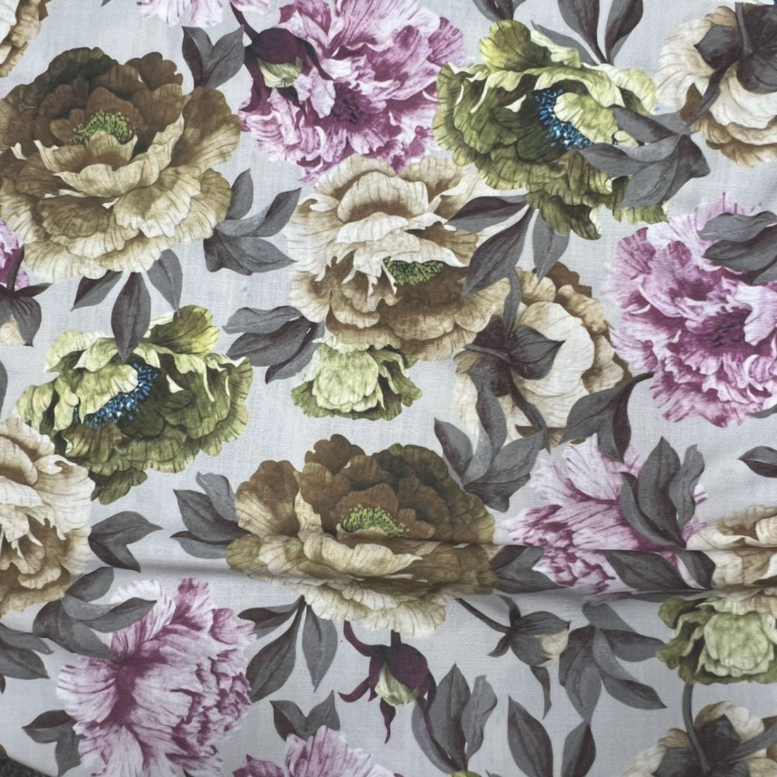 Lilac SPRING GARDEN Floral Digital Print - Custom Tablecloths