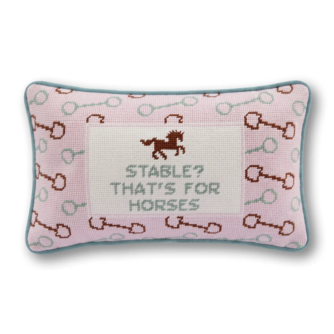 Stable Needlepoint Pillow