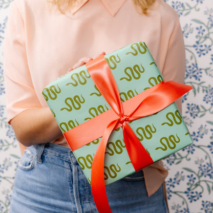 Wrapping Paper Sheets - Serene Snake