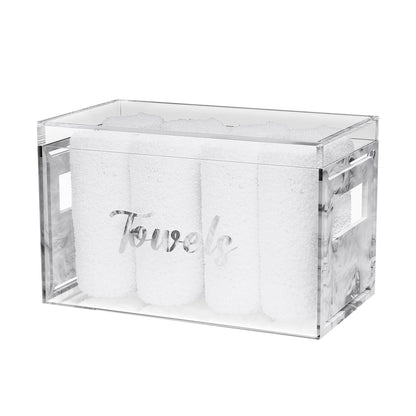 Classic Towel Box (With 8 Towels) - Grey Pearl