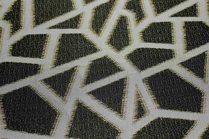 Midnight Triangle Metallic Jacquard - Custom Tablecloths