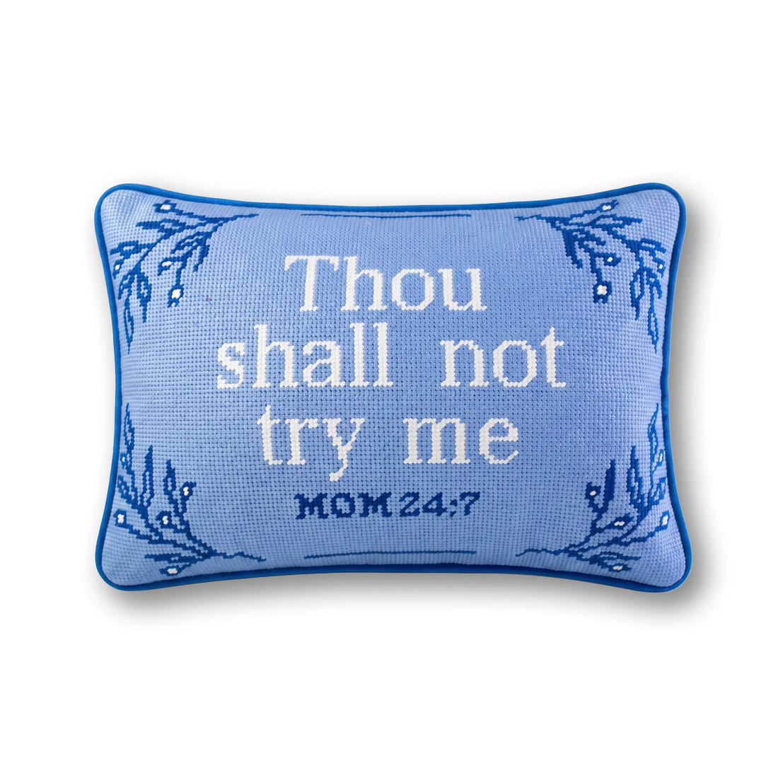 Try Me Needlepoint Pillow