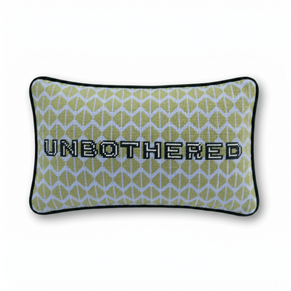 Unbothered Needlepoint Pillow