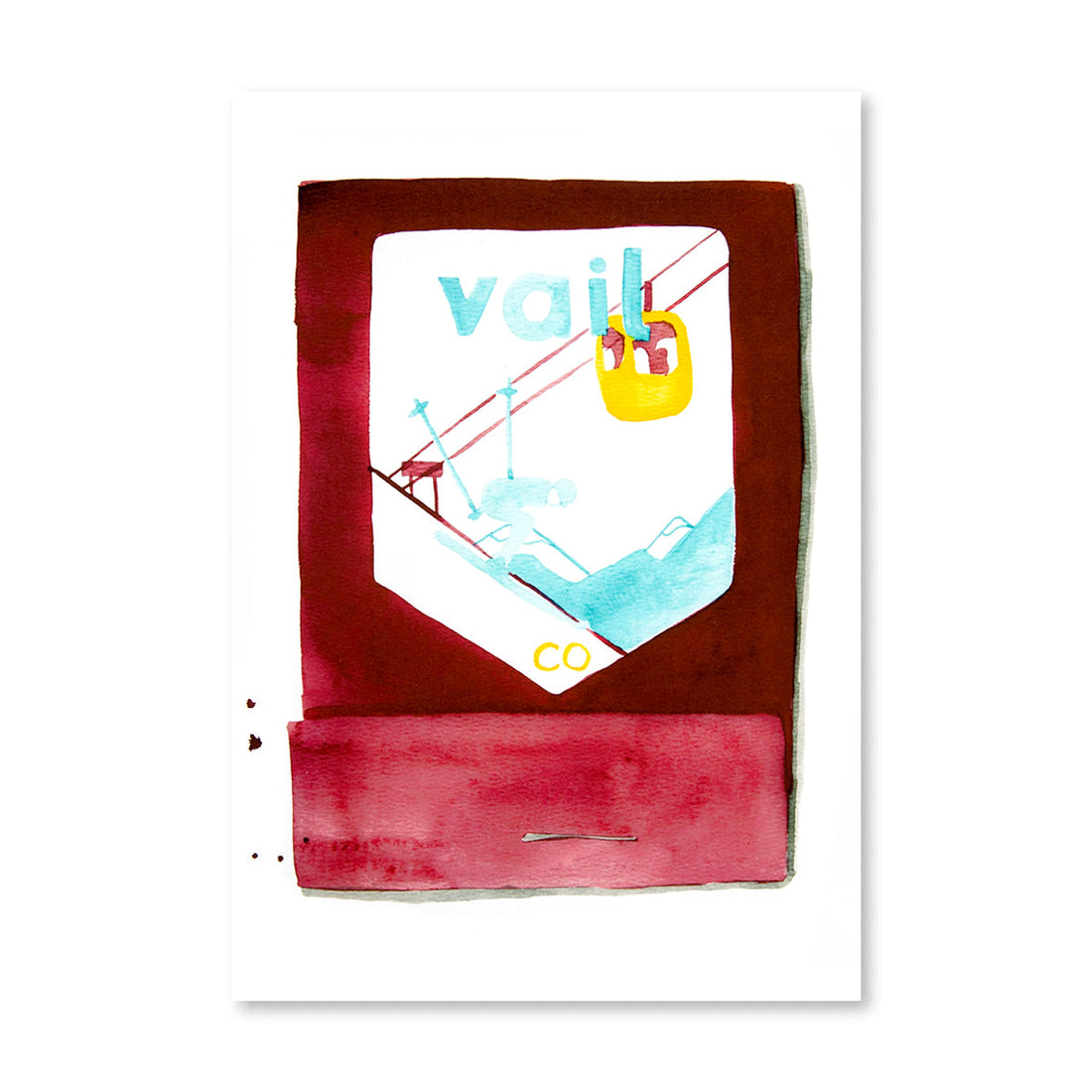 Vail Matchbook Art Print