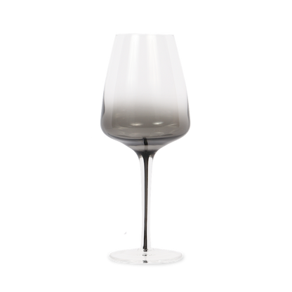 Dark Smoke Stem White Wine Glasses (Set of Two)