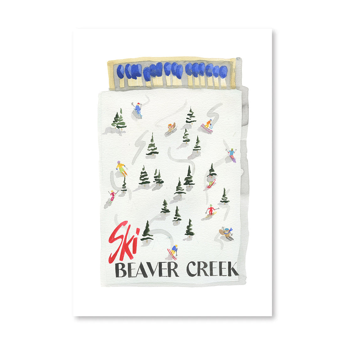 Beaver Creek Colorado Matchbook Art Print