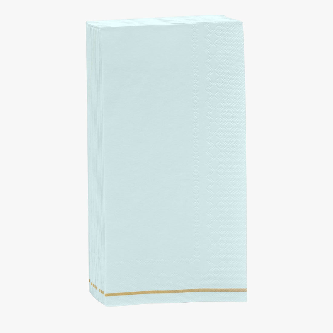 Mint with Gold Stripe Paper Napkins - 3 available sizes