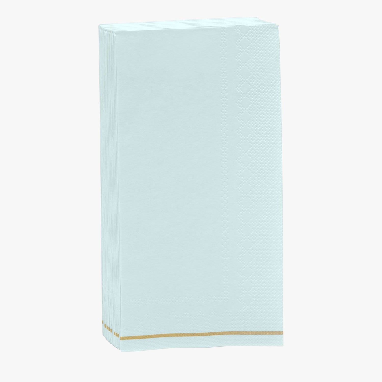 Mint with Gold Stripe Paper Napkins - 3 available sizes
