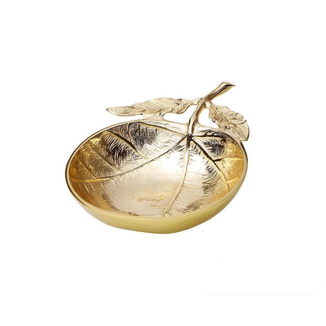 8”L Leaf Dish Gold
