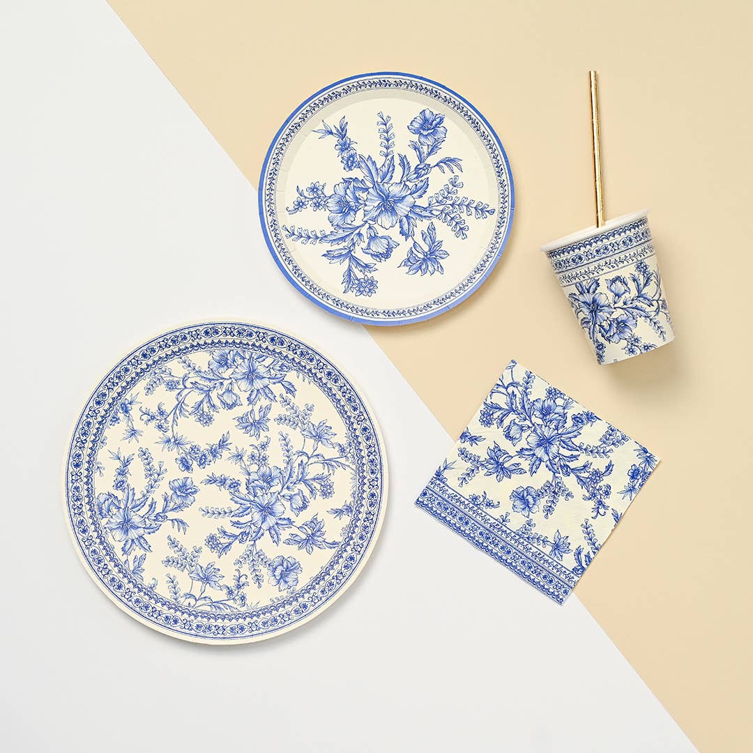 French Toile Paper Cocktail Napkins (25 per Pack)