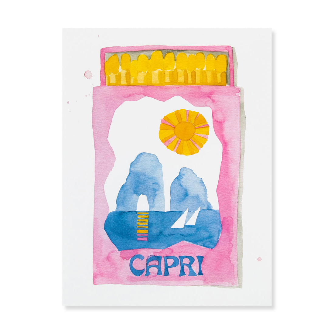 Capri Matchbook Art Print