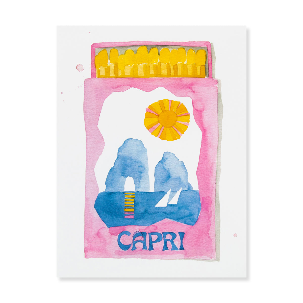 Capri Matchbook Art Print