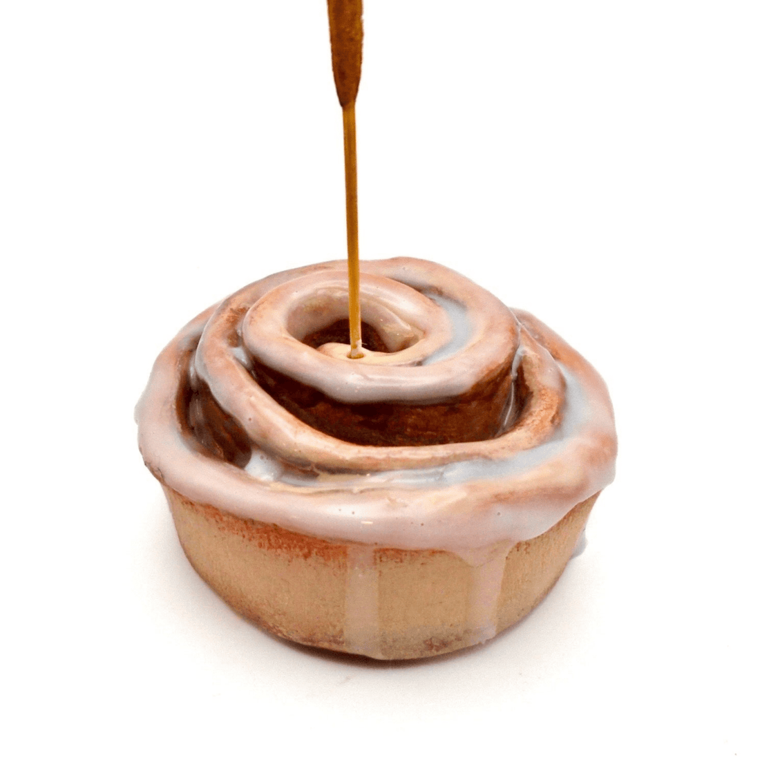CERAMIC CINNAMON BUN INCENSE HOLDER