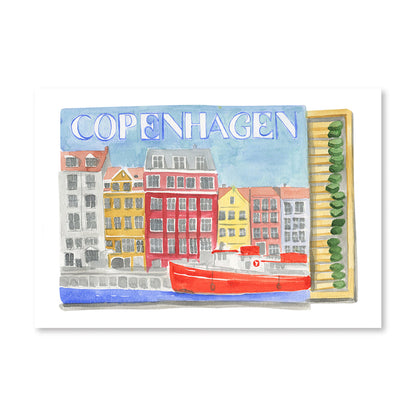 Copenhagen Matchbook Art Print