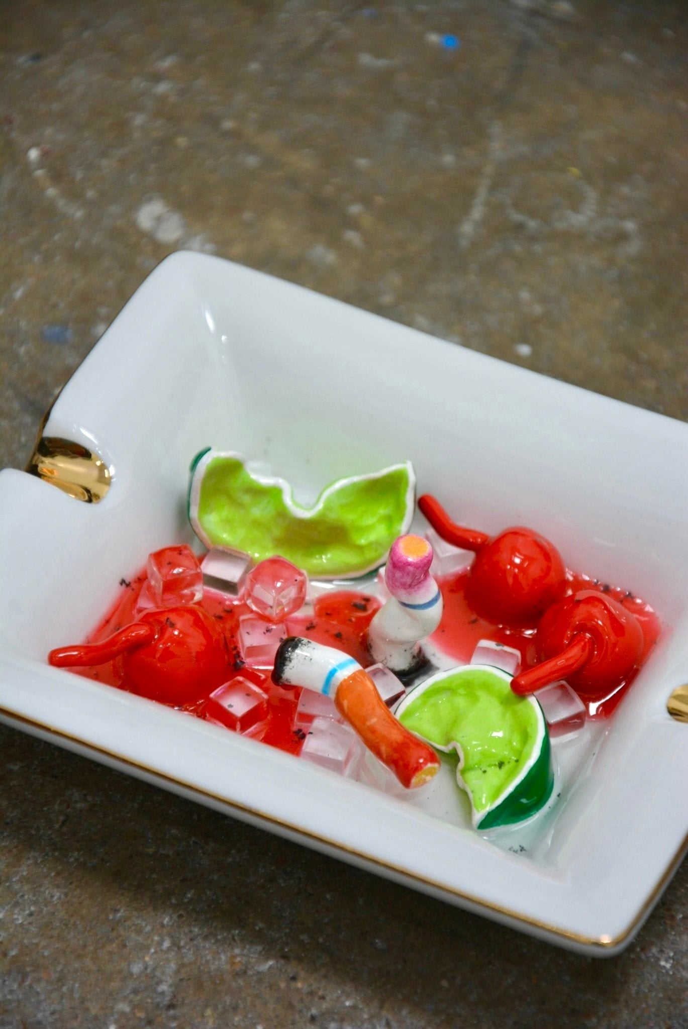 DRIVE-IN CHERRY LIMEADE ASHTRAY