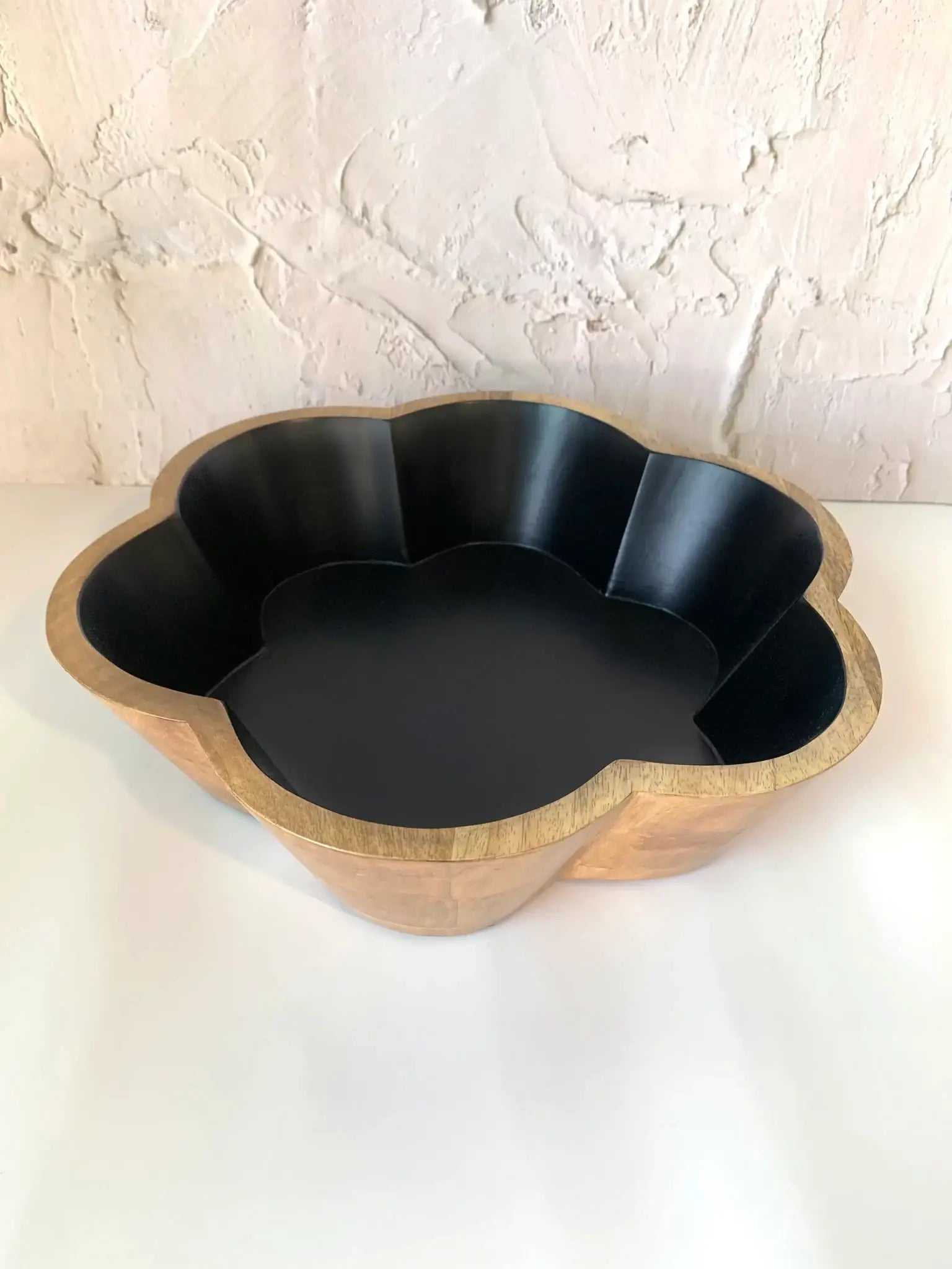 Black Flower Shaped Bowl