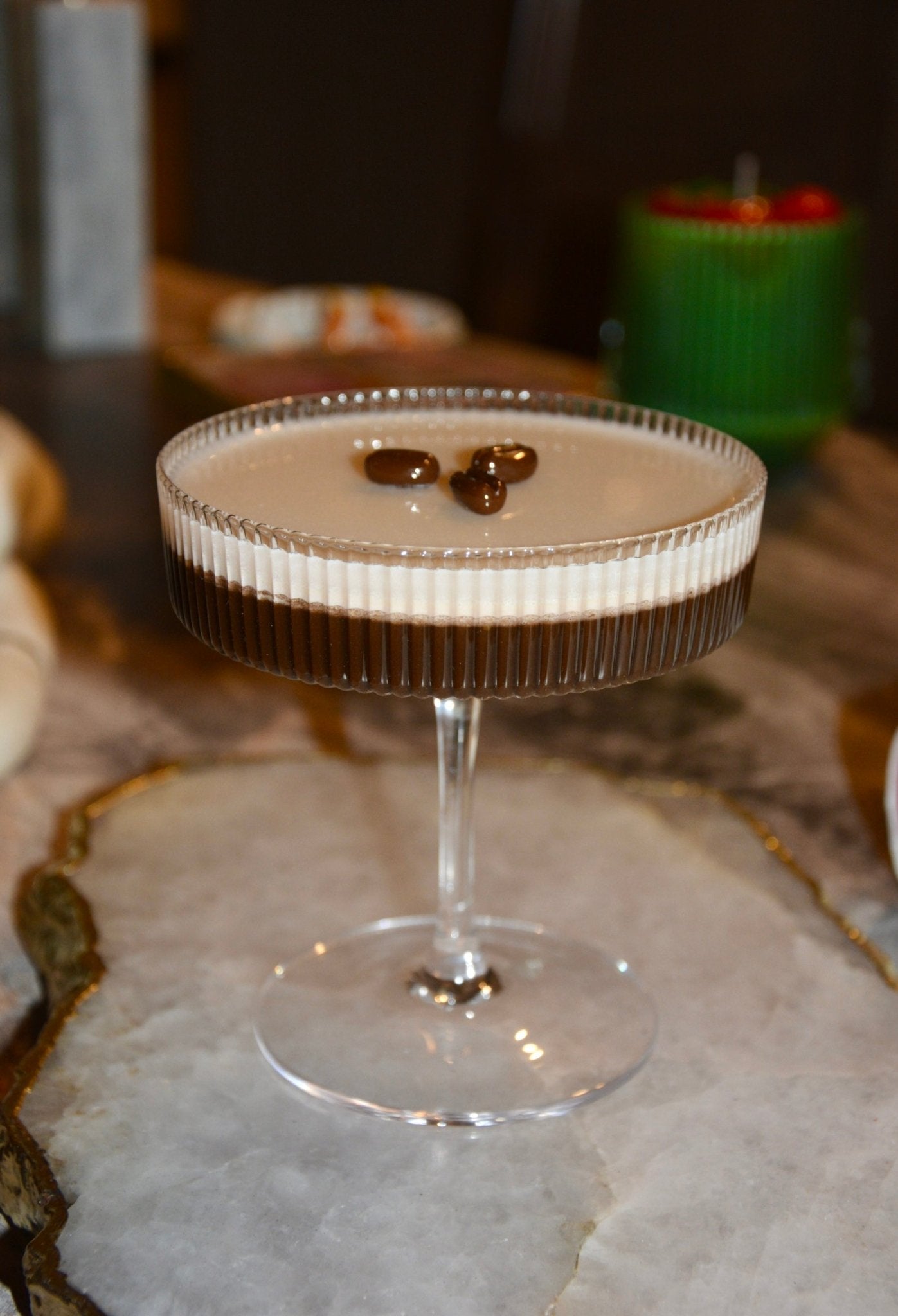 FAUX ESPRESSO MARTINI DECOR