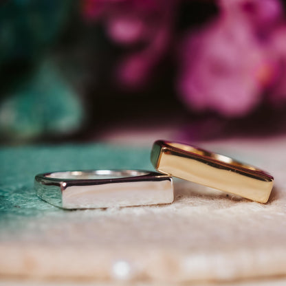 This too Shall Pass Gold or Silver Flat Top Ring