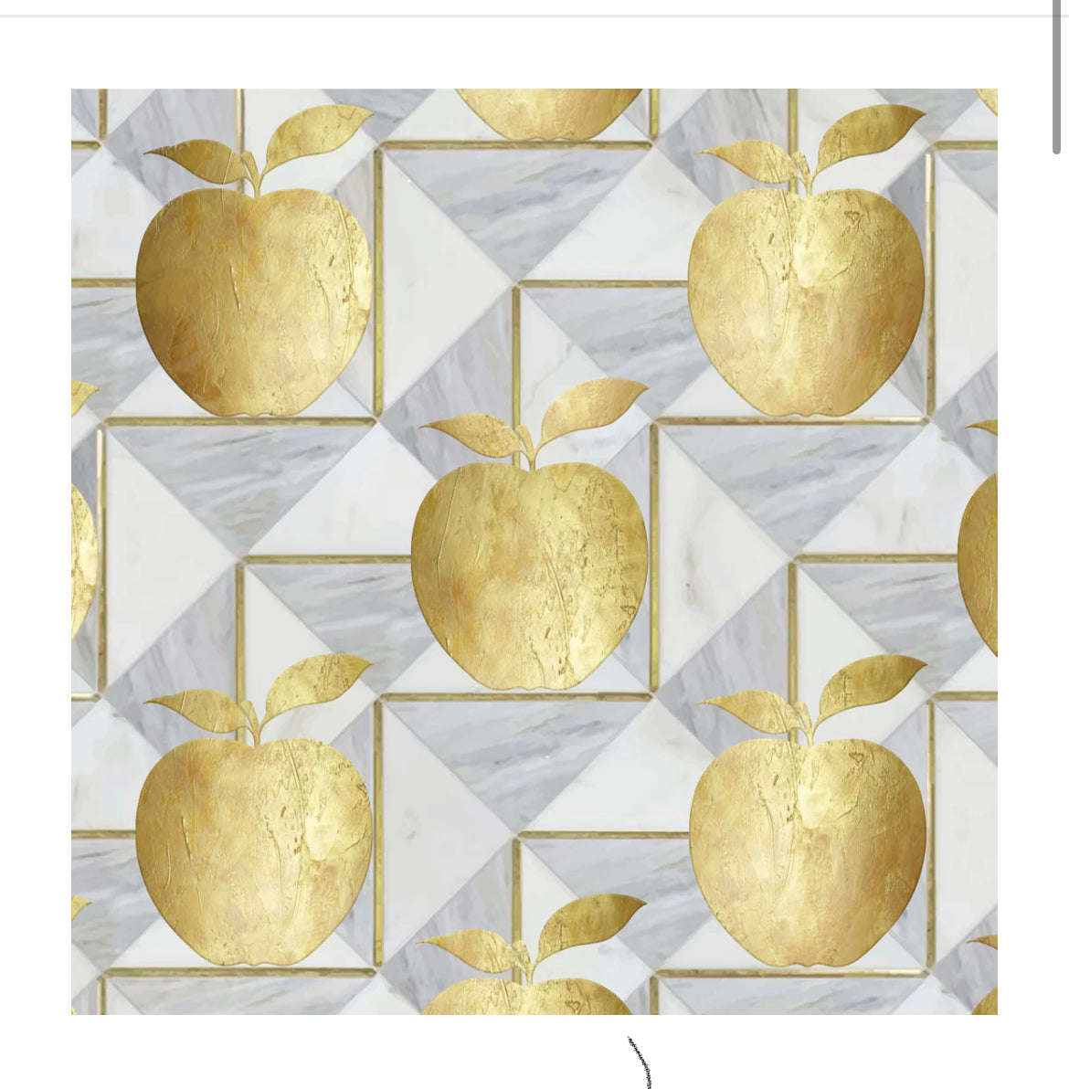 Golden apples charger