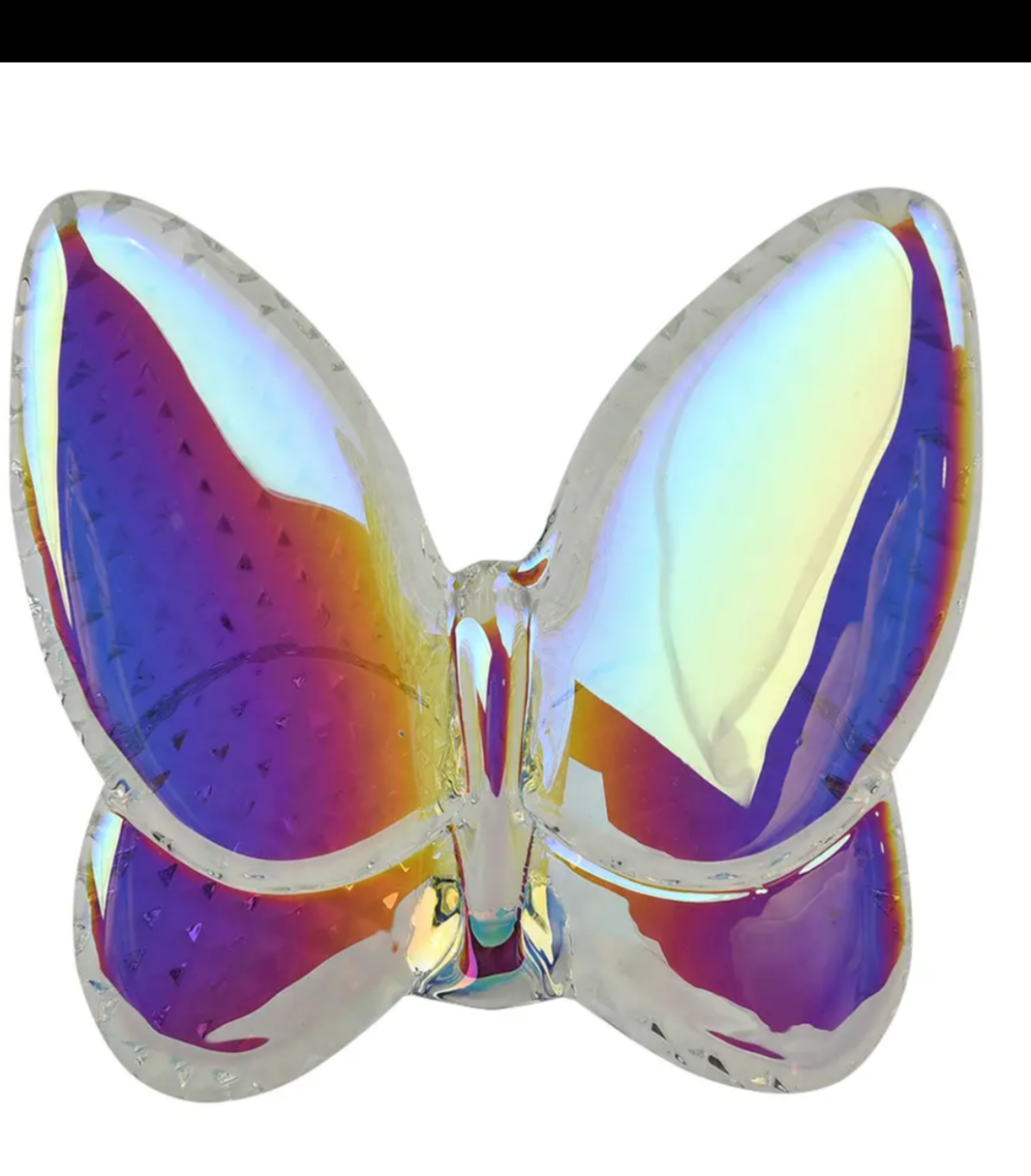 Butterfly decor glass