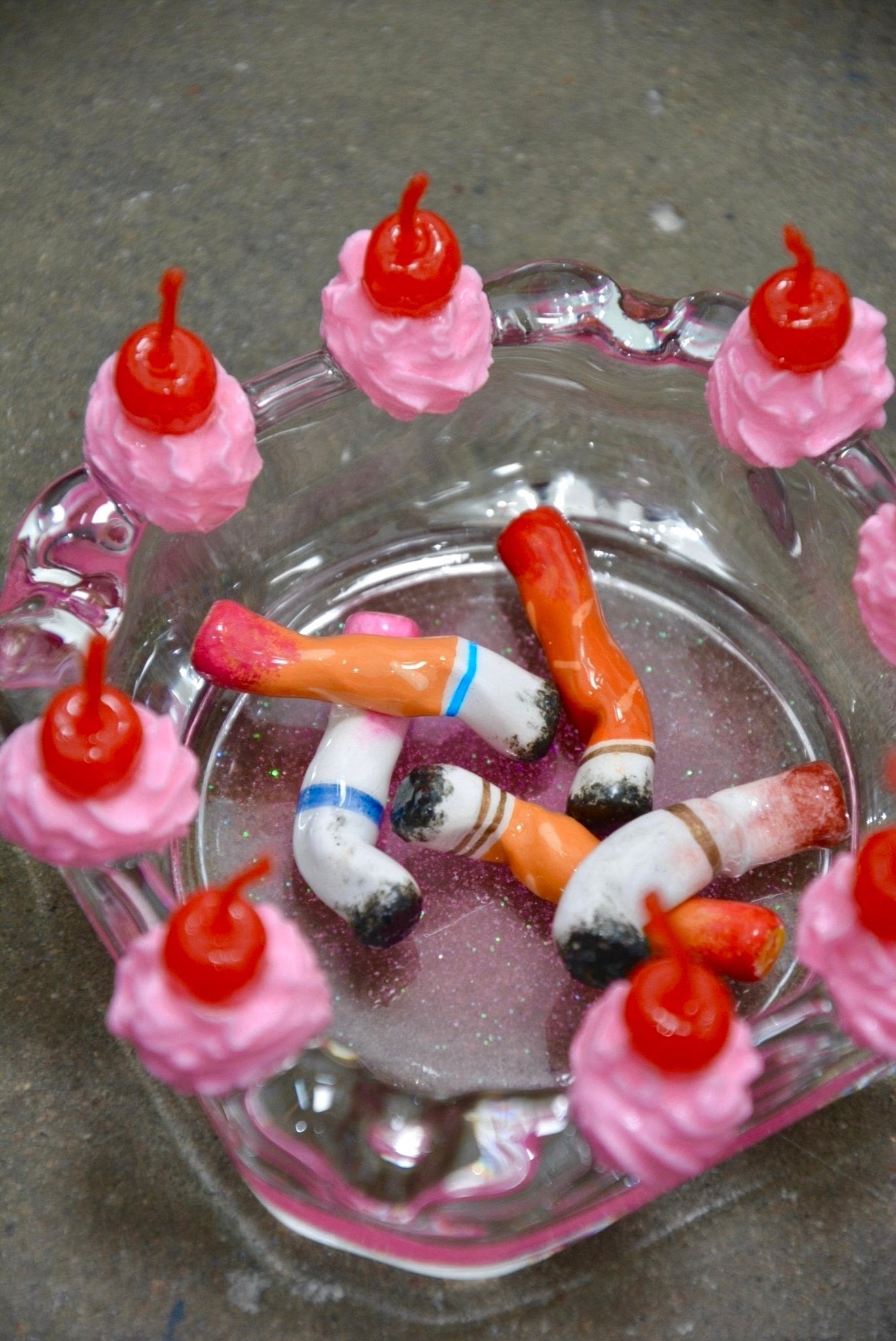 cigarette lipstick Lipstick-Stained Cigarettes