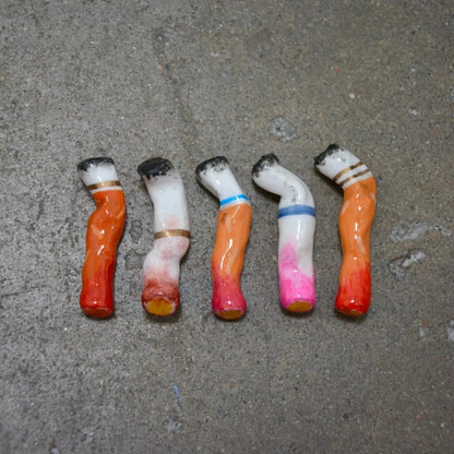 LIPSTICK-STAINED CIGARETTES - SET OF FIVE