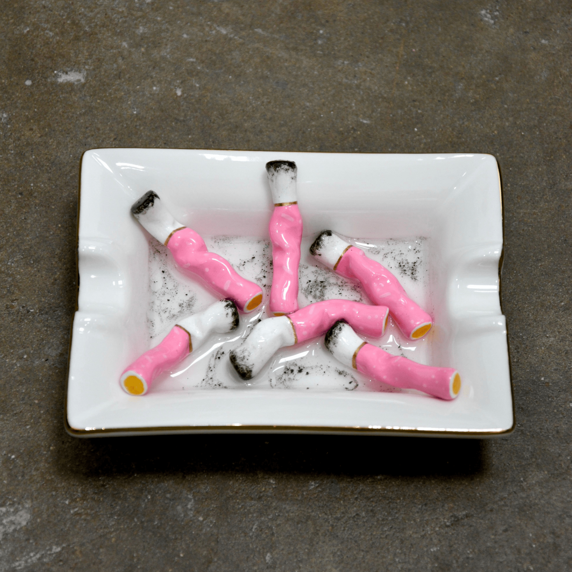 PINK PUFFS ASHTRAY