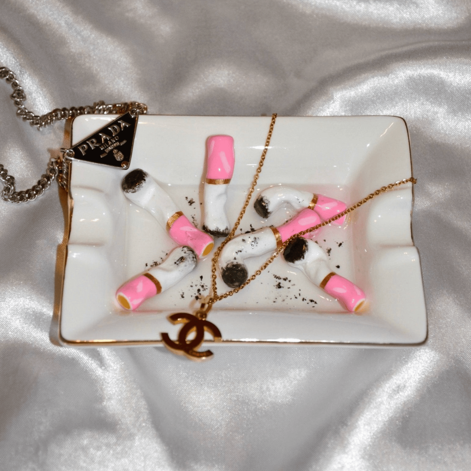 PINK PUFFS ASHTRAY