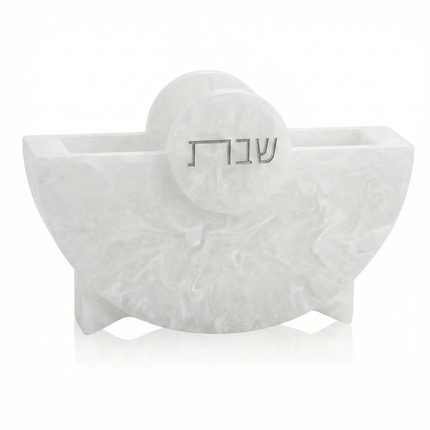 Round Shabbos Resin Napkin Holder