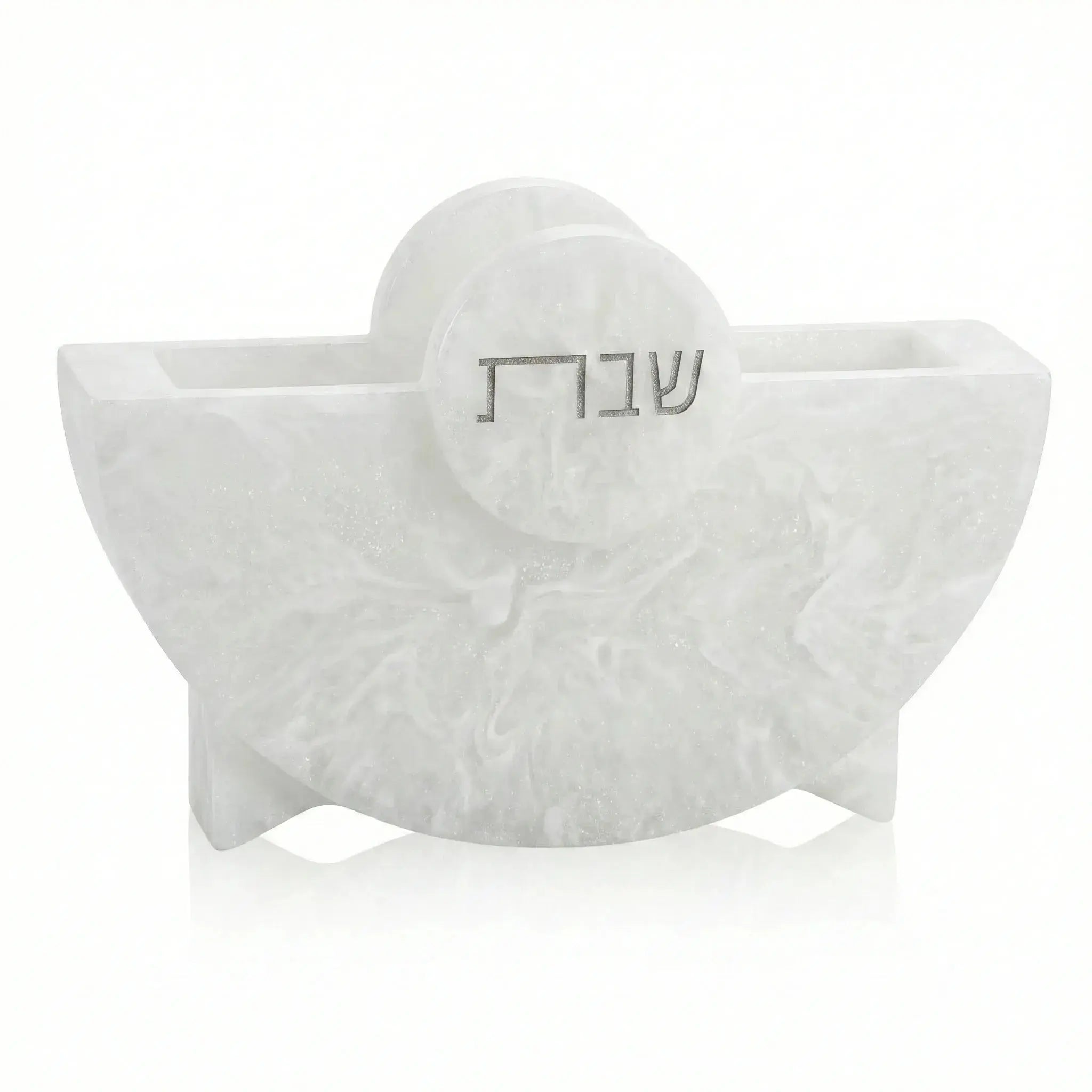 Round Shabbos Resin Napkin Holder