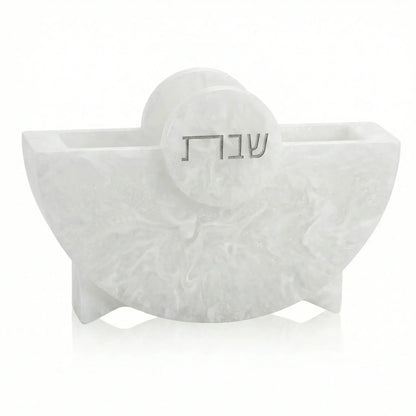 Round Shabbos Resin Napkin Holder