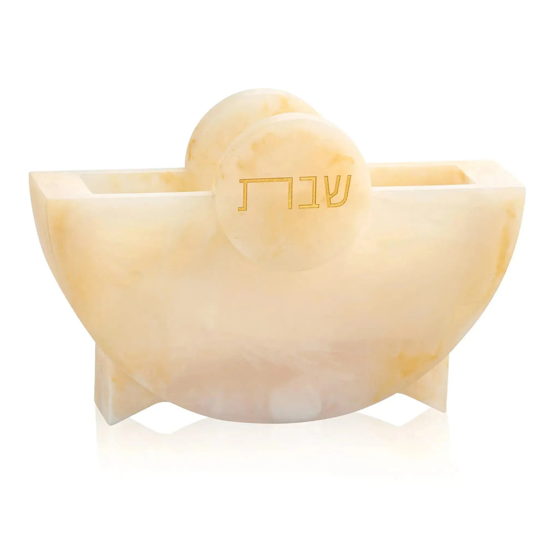 Round Shabbos Resin Napkin Holder