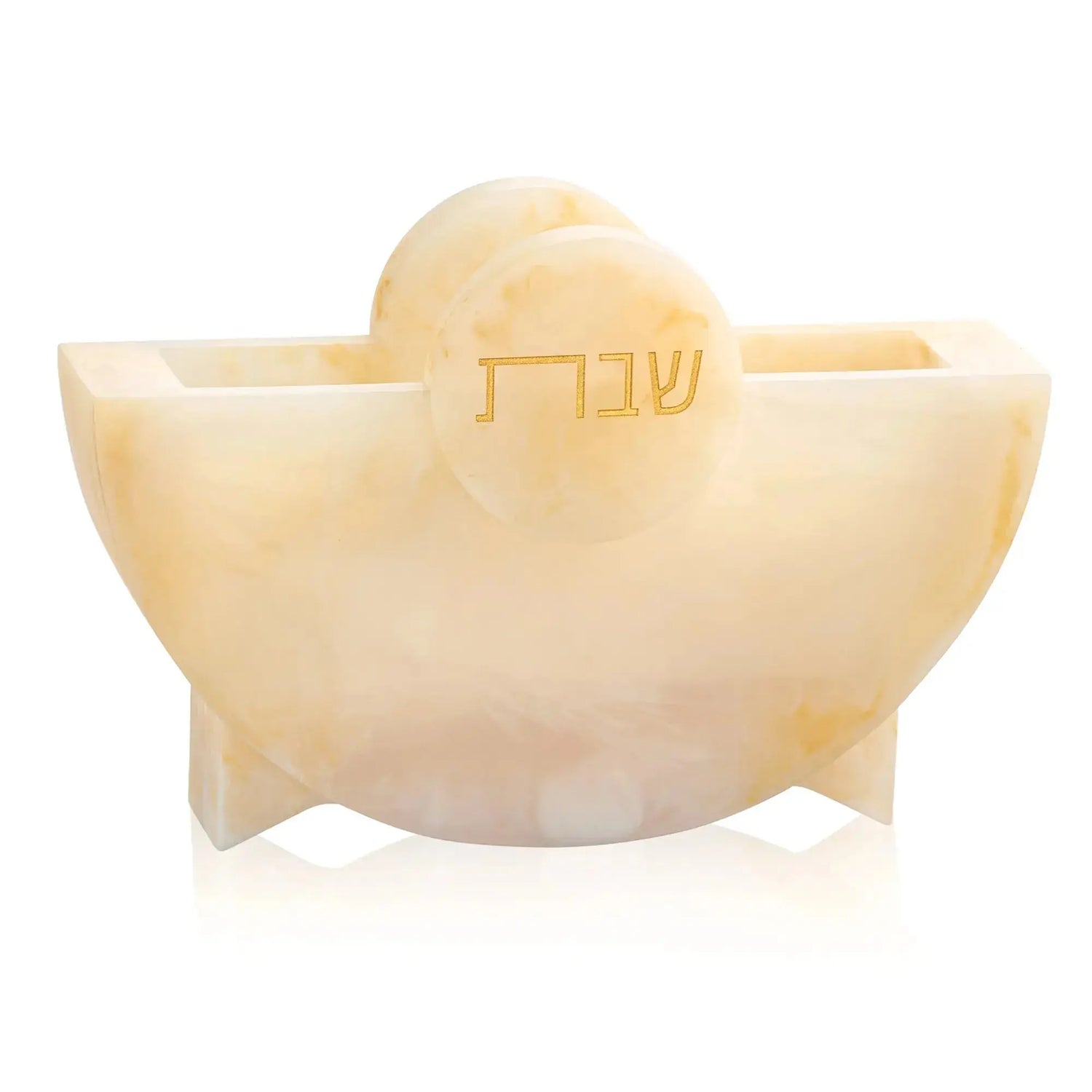 Round Shabbos Resin Napkin Holder