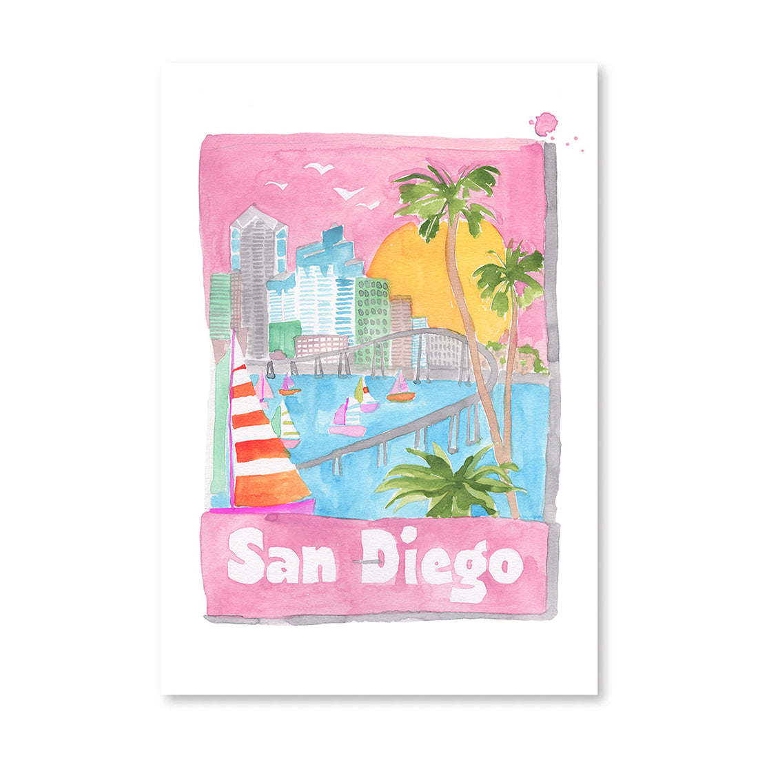 San Diego Matchbook Art Print