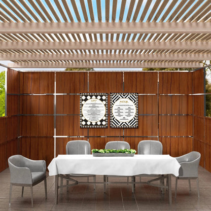 2 Piece Onyx Sukkah Decoration Set