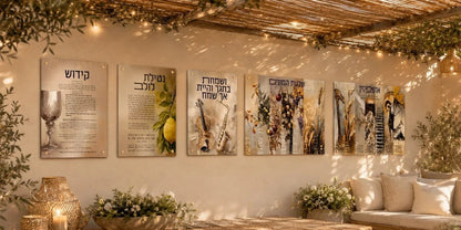 Painted by Batya Sukkah Decoration Set