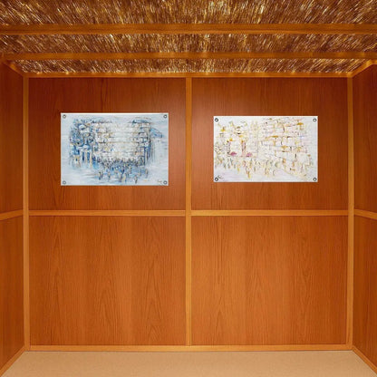 Painted Kosel by Yosefa Vinyl Sukkah Decoration