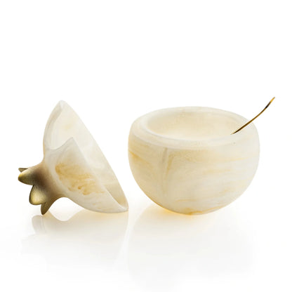 Gourmet Honey &amp; Resin Honey Dish Pomegranate Gift Set