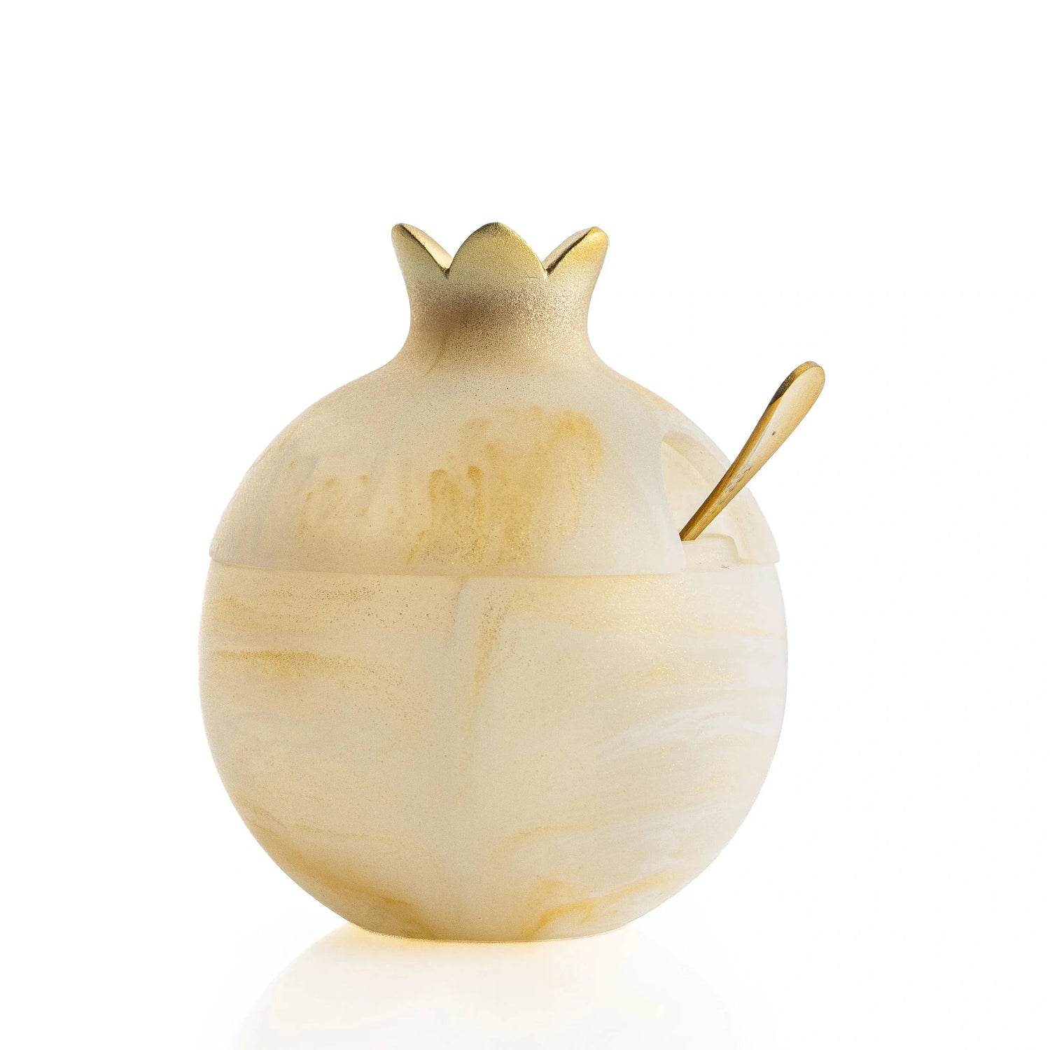 Gourmet Honey &amp; Resin Honey Dish Pomegranate Gift Set