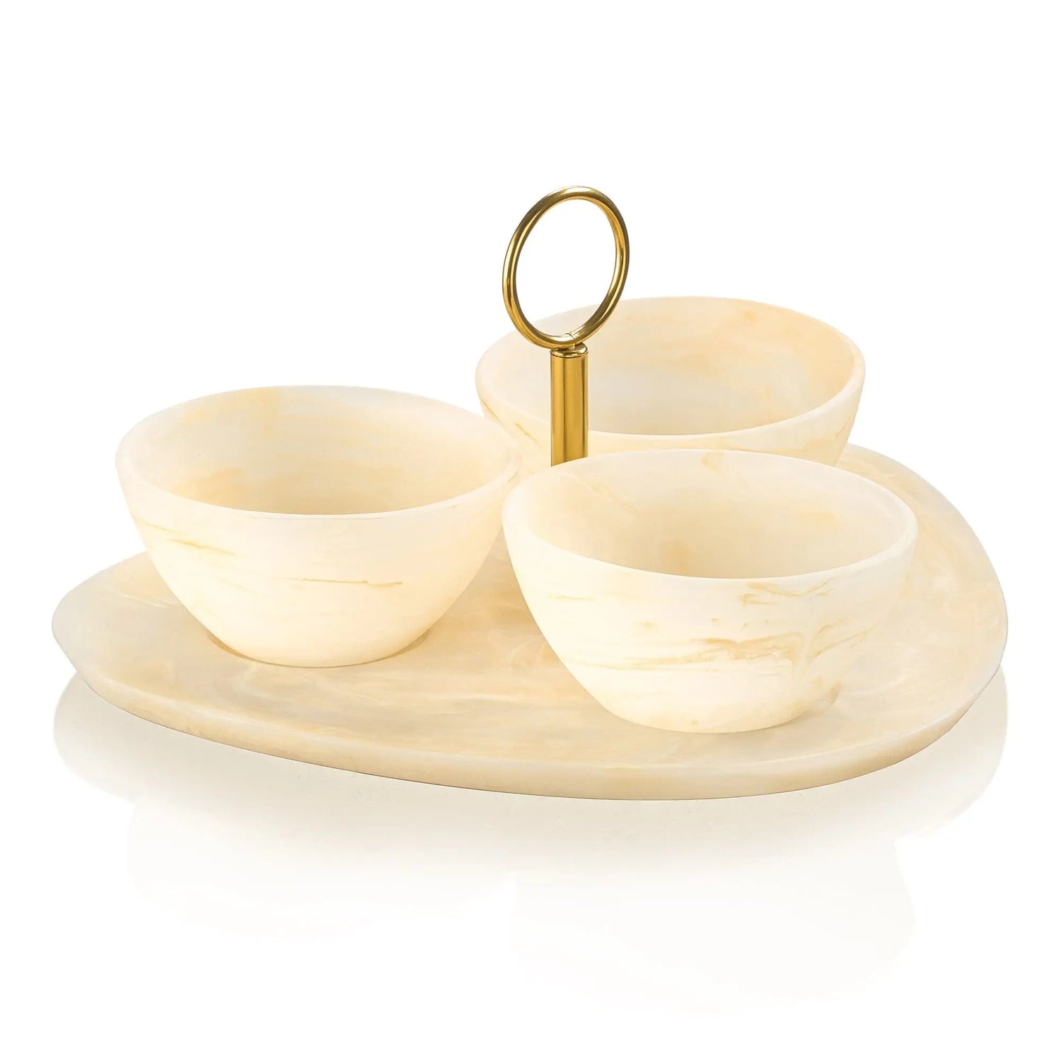 Resin Round Dip Bowl Set