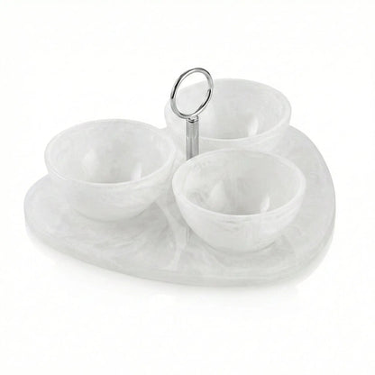 Resin Round Dip Bowl Set
