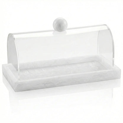 Small Rectangular Resin Cake Dome