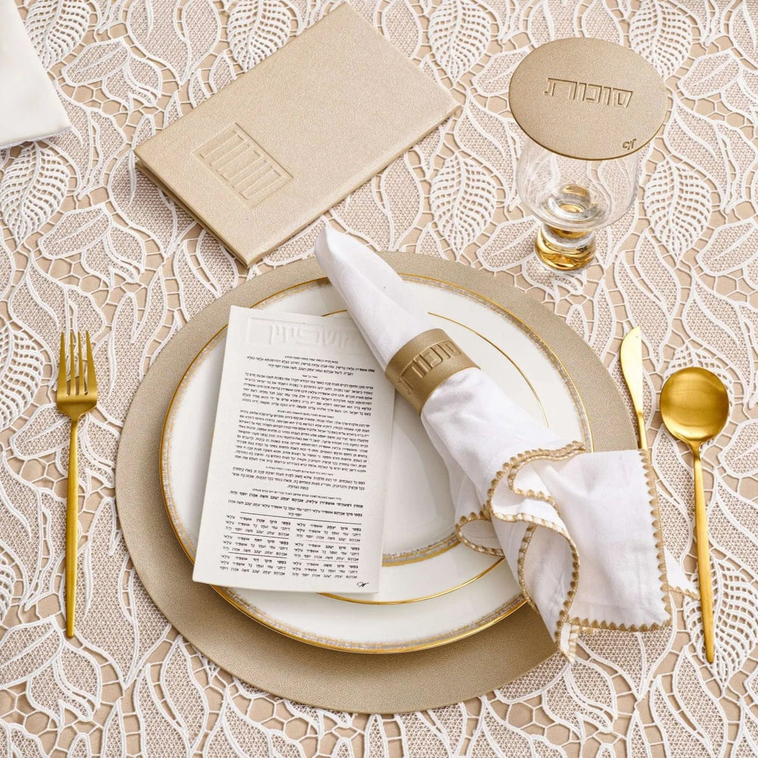 Sukkos Leather Napkin Wraps