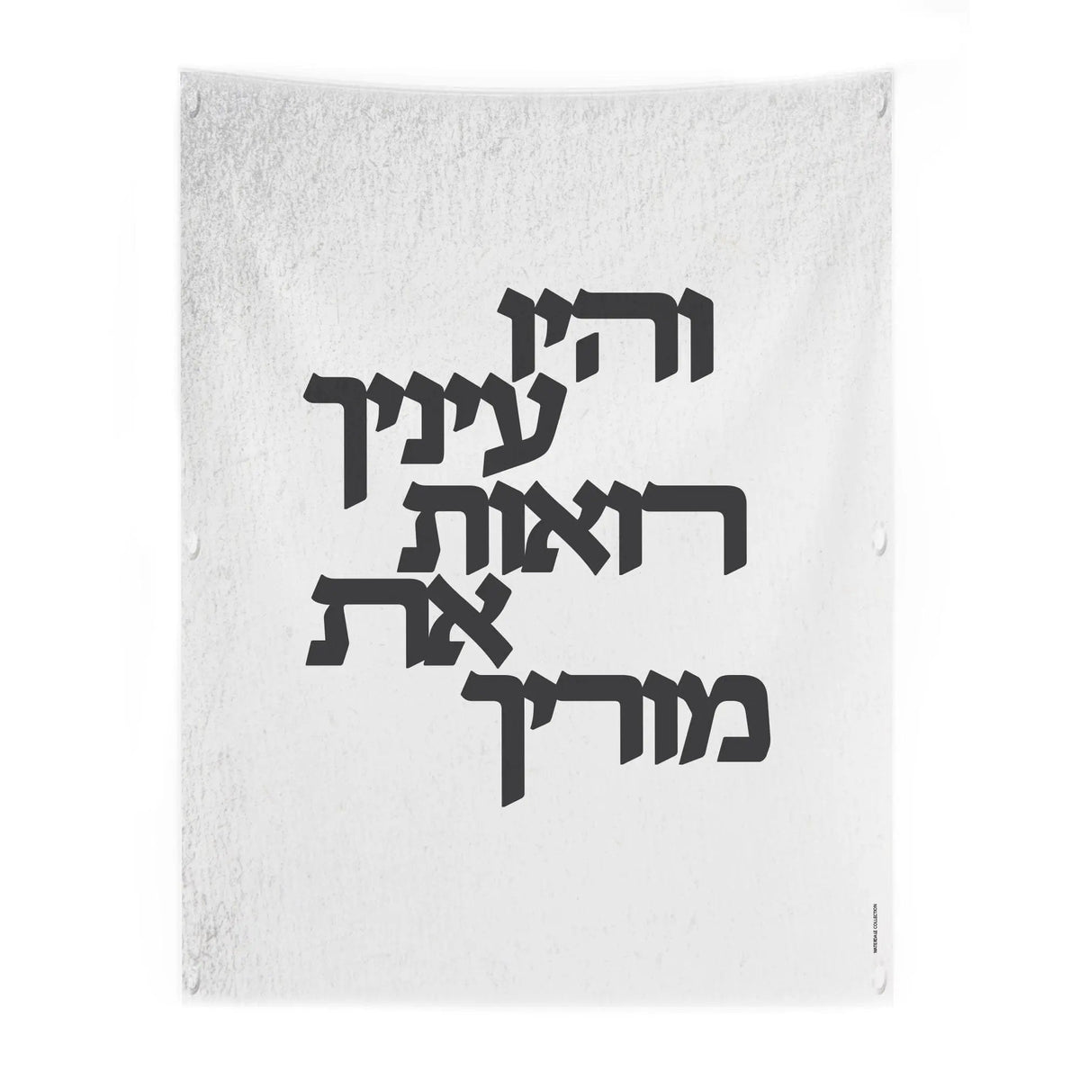 Vehayu Einecha )והיו עיניך רואות את מוריך) Vinyl Sukkah Decoration