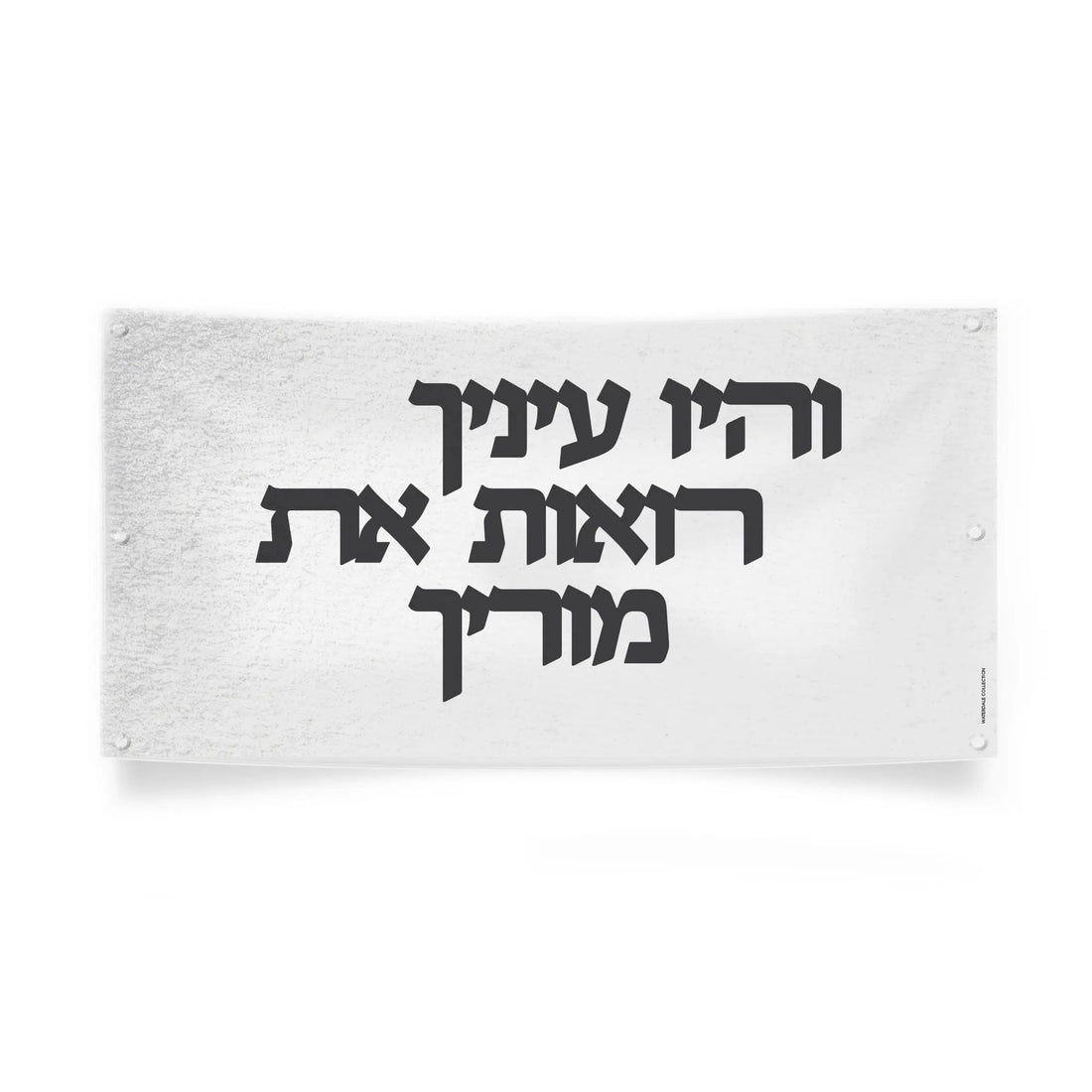Vehayu Einecha )והיו עיניך רואות את מוריך) Vinyl Sukkah Decoration