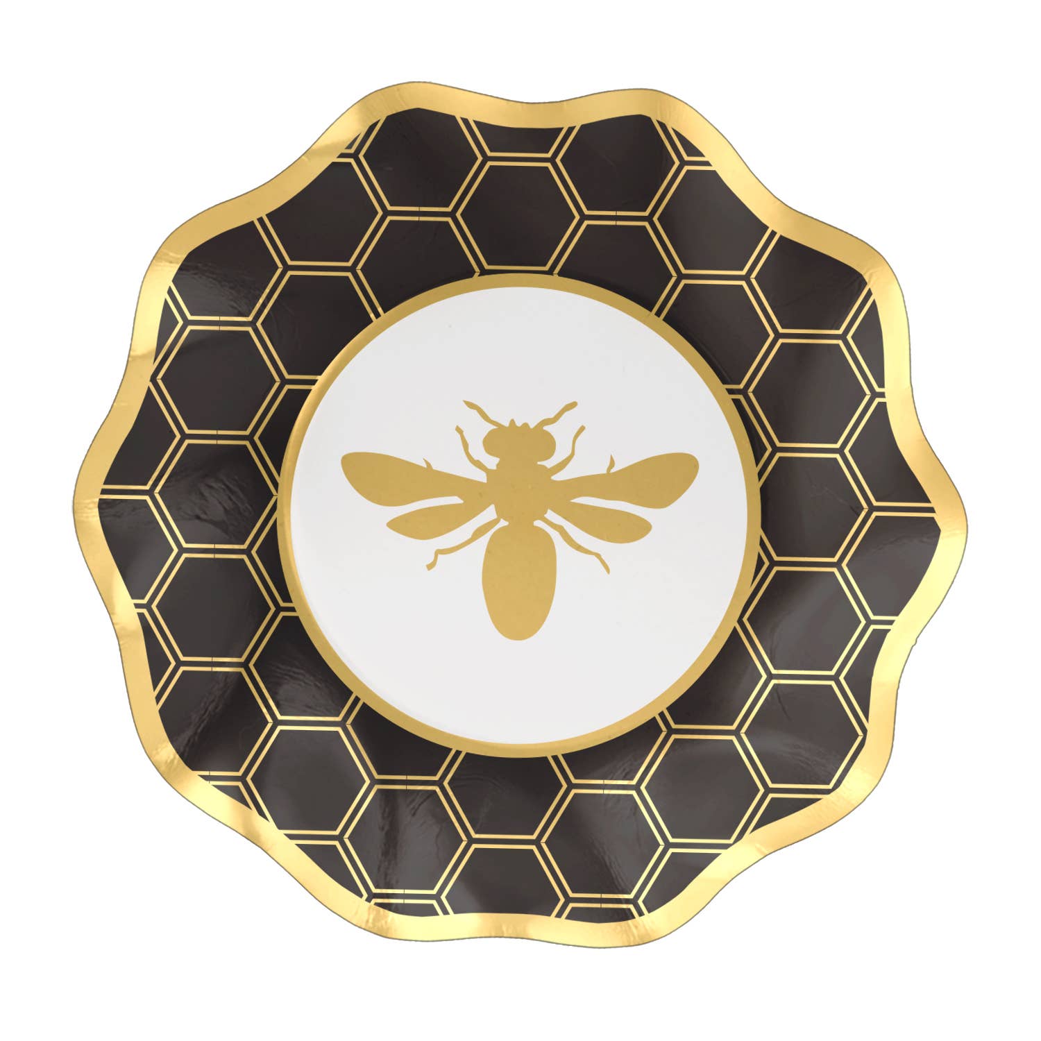 Wavy Appetizer/Dessert Bowl Honeybee/8pk