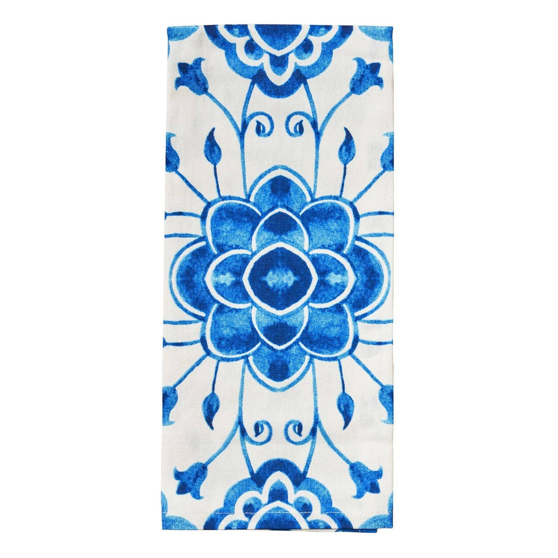 Tea Towel Capri Blue Pattern | 100% Cotton | 30&quot; X 20&quot;